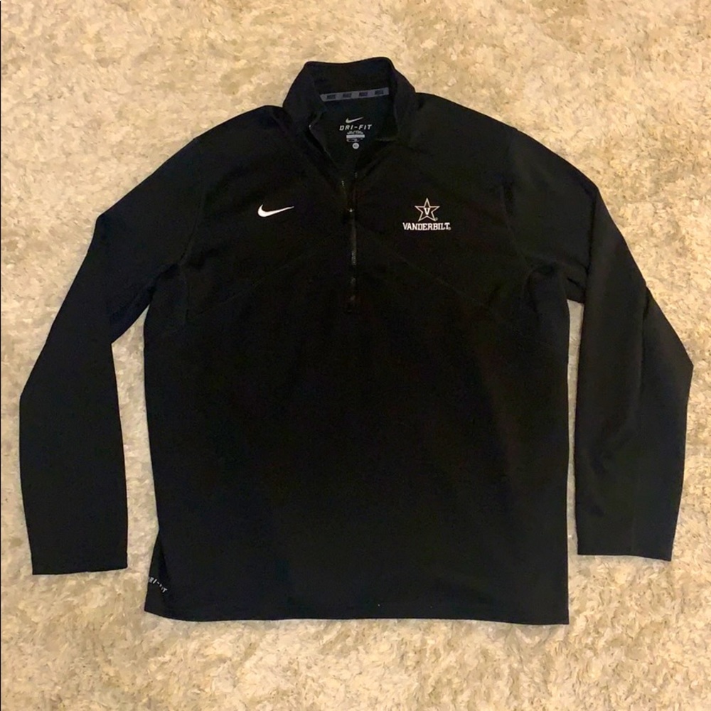 NIKE 1/4 ZIP DRI-FIT VANDERBILT PULLOVER